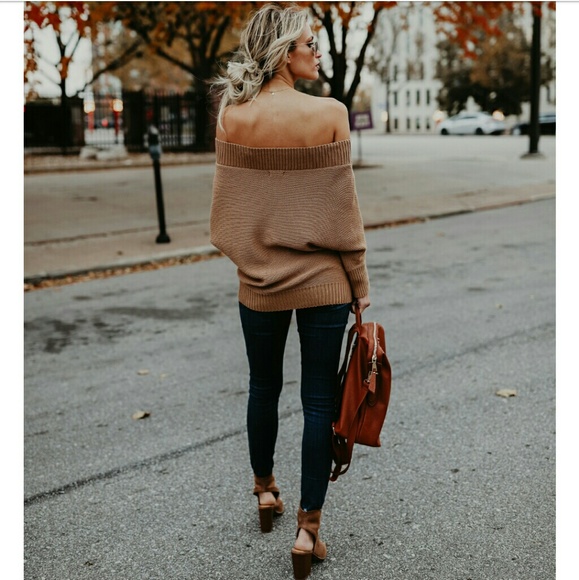 🎉Off Shoulder Knit Sweater - Picture 3 of 6